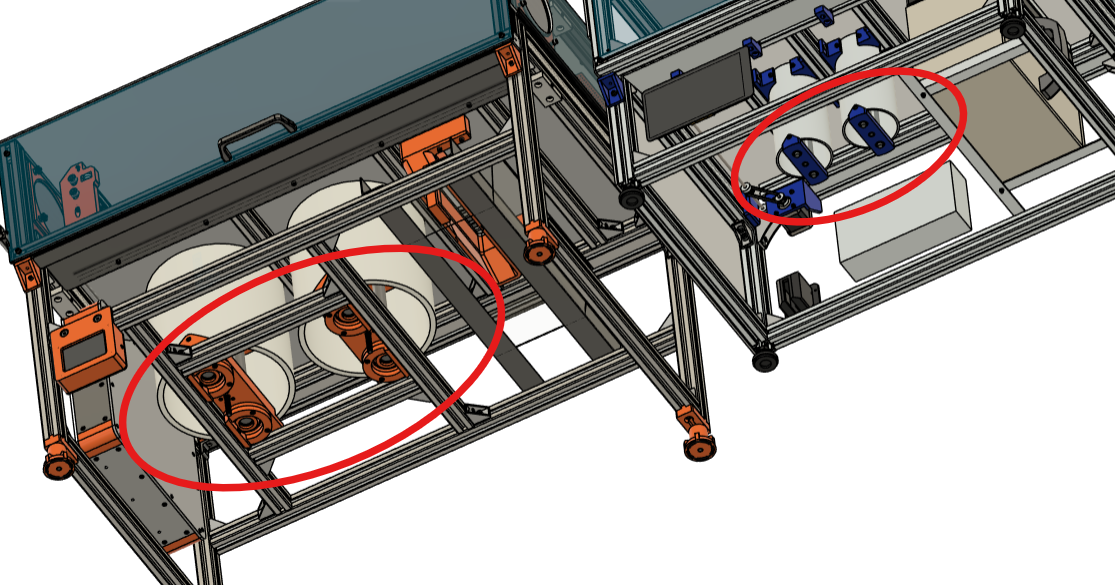 H-frame base plate support under the piston assembly