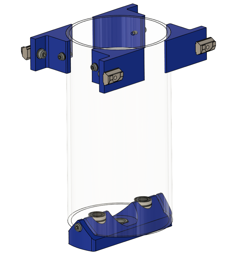 Original piston sleeve and Z-axis reservoir assembly
