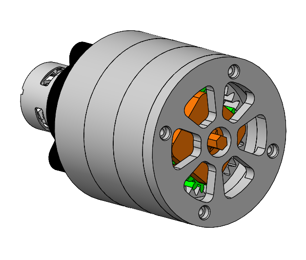 First 3D-printed planetary gearbox iteration