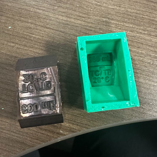 Stamping tool letter height measurement