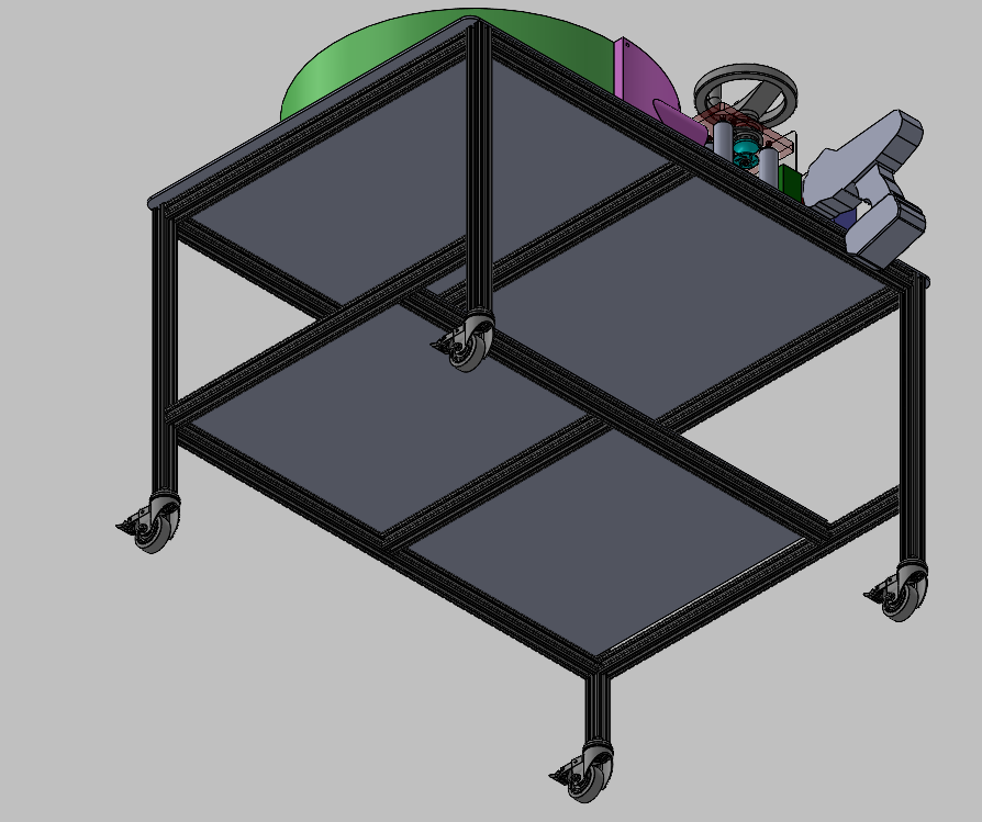 Tube cutting station ergonomic layout