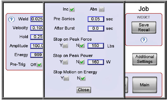 Controls troubleshooting context
