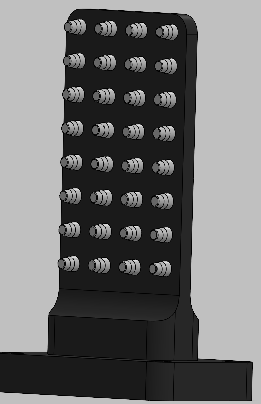Vertical fixture back side scan