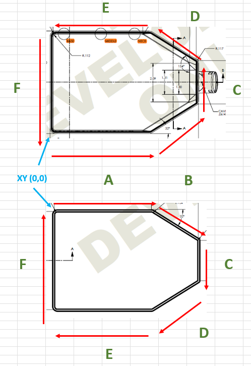 Energy director and lid groove diagram