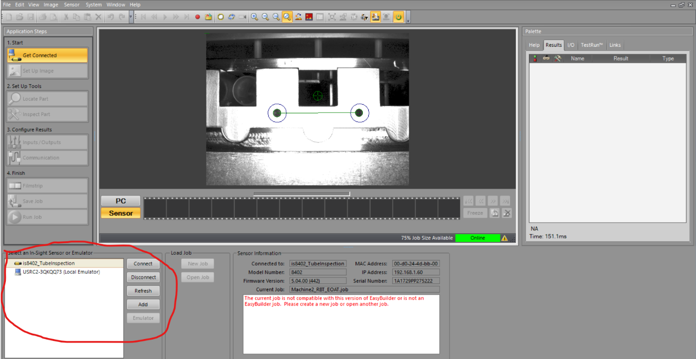 Vision reference point interface
